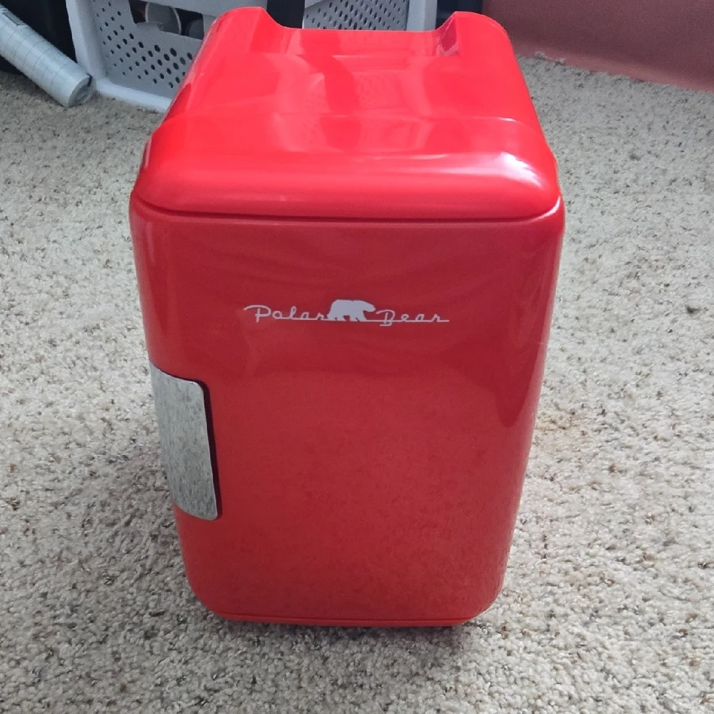 Red Mini Fridge - Picture 1 of 4